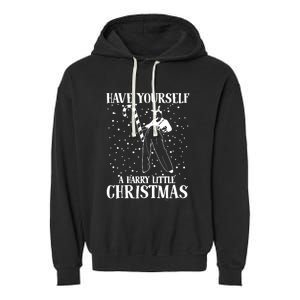 Have Yourself A Harry Little Christmas Xmas Gift Garment-Dyed Fleece Hoodie