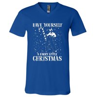 Have Yourself A Harry Little Christmas Xmas Gift V-Neck T-Shirt