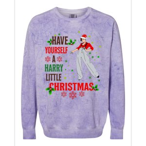 Have Yourself A Harry Little Christmas Xmas Gift Colorblast Crewneck Sweatshirt