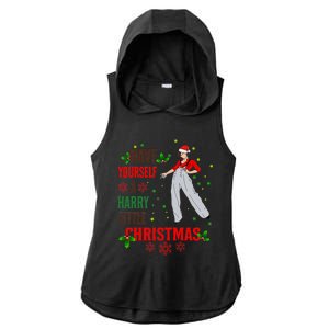 Have Yourself A Harry Little Christmas Xmas Gift Ladies PosiCharge Tri-Blend Wicking Draft Hoodie Tank