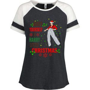 Have Yourself A Harry Little Christmas Xmas Gift Enza Ladies Jersey Colorblock Tee