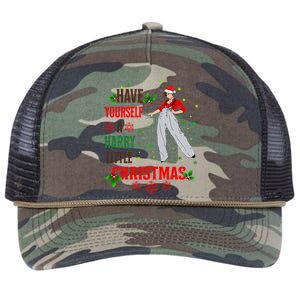 Have Yourself A Harry Little Christmas Xmas Gift Retro Rope Trucker Hat Cap