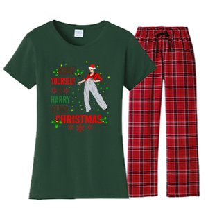 Have Yourself A Harry Little Christmas Xmas Gift Women's Flannel Pajama Set