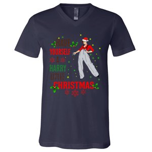 Have Yourself A Harry Little Christmas Xmas Gift V-Neck T-Shirt