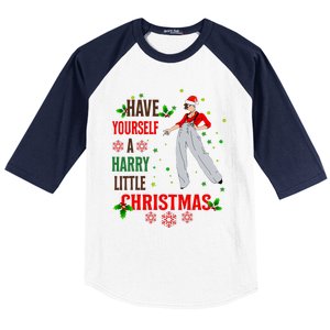 Have Yourself A Harry Little Christmas Xmas Gift Baseball Sleeve Shirt