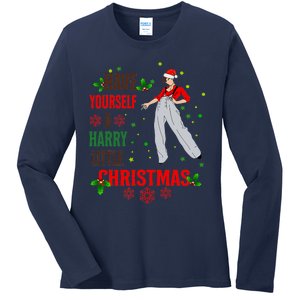 Have Yourself A Harry Little Christmas Xmas Gift Ladies Long Sleeve Shirt