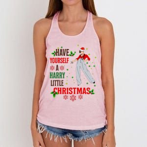 Have Yourself A Harry Little Christmas Xmas Gift Women's Knotted Racerback Tank