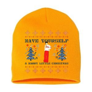 Have Yourself A Harry Little Christmas Xmas Gift Short Acrylic Beanie