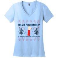 Have Yourself A Harry Little Christmas Xmas Gift Women's V-Neck T-Shirt