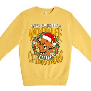 Have Yourself A Wookiee Little Christmas Wookiee Little Star Christmas Premium Crewneck Sweatshirt