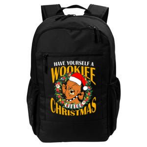 Have Yourself A Wookiee Little Christmas Wookiee Little Star Christmas Daily Commute Backpack