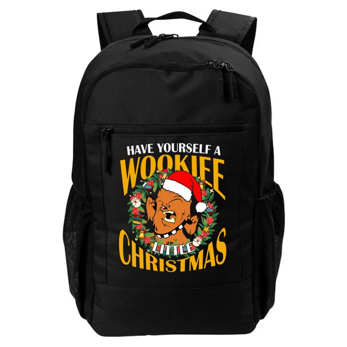 Have Yourself A Wookiee Little Christmas Wookiee Little Star Christmas Daily Commute Backpack