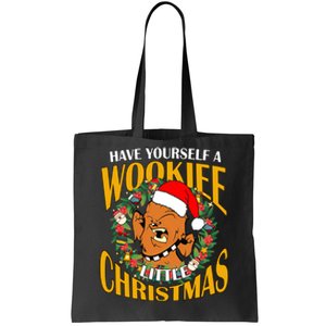 Have Yourself A Wookiee Little Christmas Wookiee Little Star Christmas Tote Bag