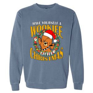 Have Yourself A Wookiee Little Christmas Wookiee Little Star Christmas Garment-Dyed Sweatshirt