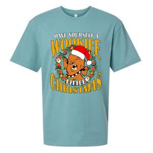 Have Yourself A Wookiee Little Christmas Wookiee Little Star Christmas Sueded Cloud Jersey T-Shirt