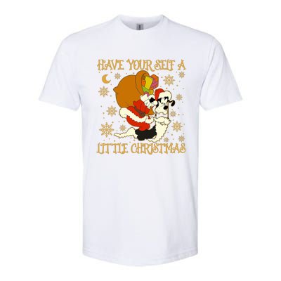 Have Yourself A Little Christmas Funny Dog Santa Claus Softstyle CVC T-Shirt