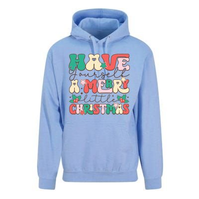 Have Yourself A Merry Little Christmas Festive Graphic Unisex Surf Hoodie