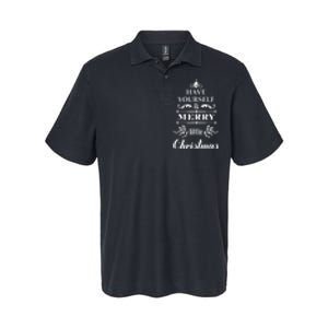 Have Yourself A Merry Little Christmas Softstyle Adult Sport Polo