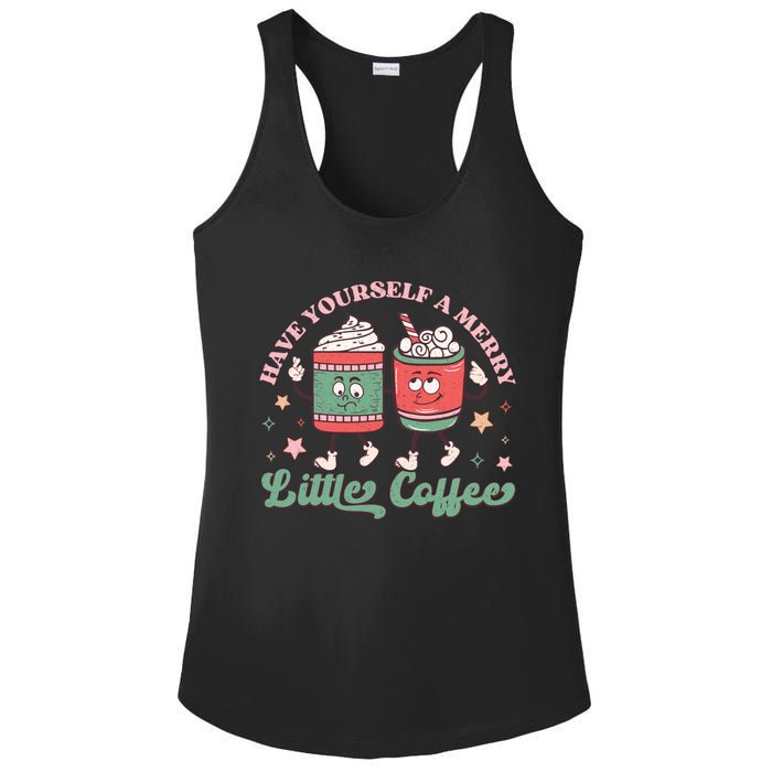 Have Yourself A Merry Little Coffee Graphic Ladies PosiCharge Competitor Racerback Tank