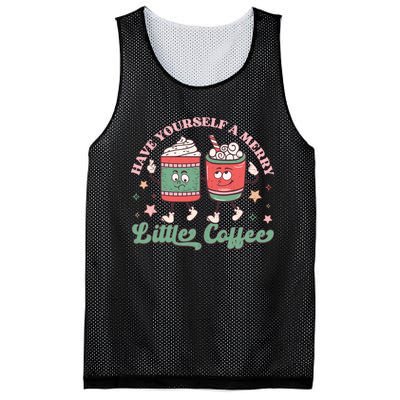 Have Yourself A Merry Little Coffee Graphic Mesh Reversible Basketball Jersey Tank