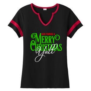 Have Yourself A Merry Christmas YAll Great Gift Ladies Halftime Notch Neck Tee