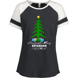 Have Yourself A Merry Extender Christmas Gift Enza Ladies Jersey Colorblock Tee