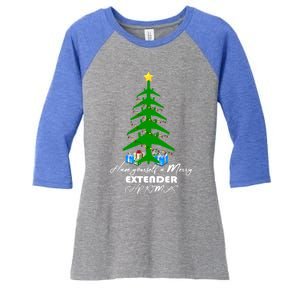 Have Yourself A Merry Extender Christmas Gift Women's Tri-Blend 3/4-Sleeve Raglan Shirt