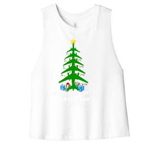 Have Yourself A Merry Extender Christmas Gift Women's Racerback Cropped Tank