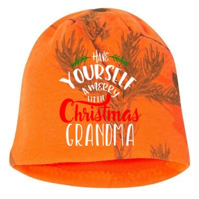 Have Yourself A Merry Little Christmas Family Grandma Cute Gift Kati - Camo Knit Beanie