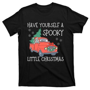 Have Yourself A Spooky Little Christmas Cute Skeleton Santa T-Shirt