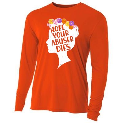 Hope Your Abuser Dies Cooling Performance Long Sleeve Crew