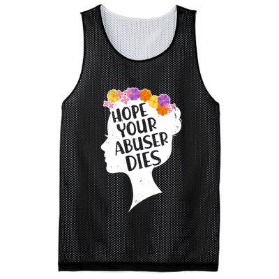 Hope Your Abuser Dies Mesh Reversible Basketball Jersey Tank