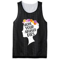 Hope Your Abuser Dies Mesh Reversible Basketball Jersey Tank