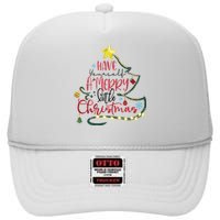 Have Yourself A Merry Little Christmas High Crown Mesh Back Trucker Hat