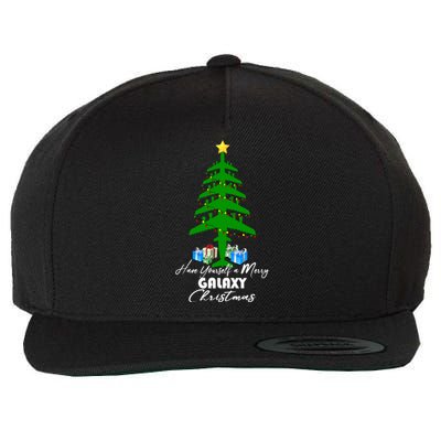 Have Yourself A Merry Galaxy Christmas Gift Wool Snapback Cap