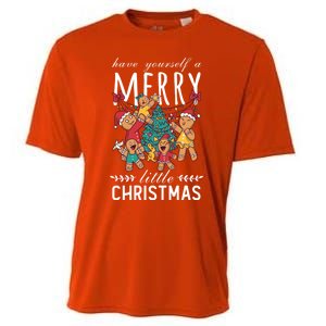 Have Yourself A Merry Little Christmas Cute Xmas Gift Cooling Performance Crew T-Shirt