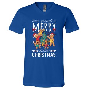 Have Yourself A Merry Little Christmas Cute Xmas Gift V-Neck T-Shirt