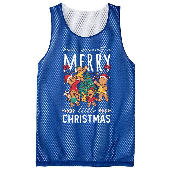 Have Yourself A Merry Little Christmas Cute Xmas Gift Mesh Reversible Basketball Jersey Tank