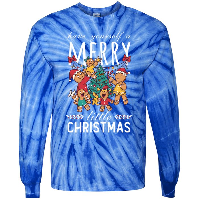 Have Yourself A Merry Little Christmas Cute Xmas Gift Tie-Dye Long Sleeve Shirt