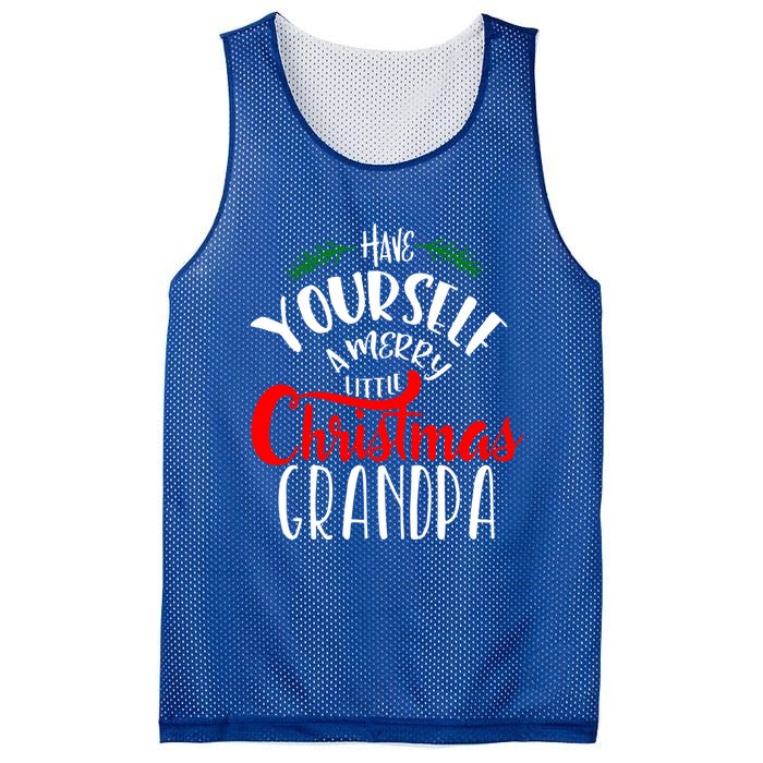 Have Yourself A Merry Little Christmas Family Grandpa Gift Mesh Reversible Basketball Jersey Tank