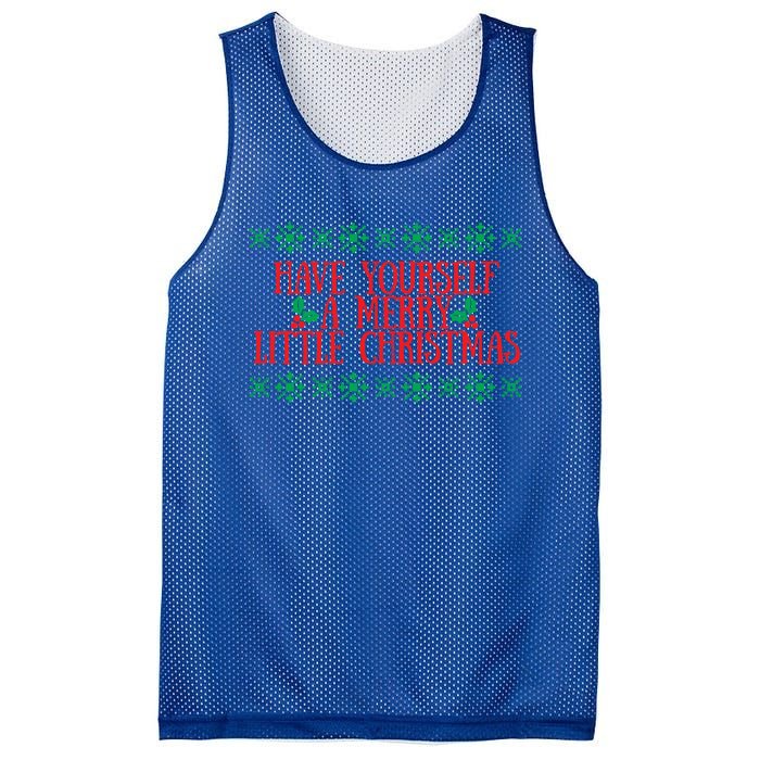 Have Yourself A Merry Little Christmas Funny Gift Mesh Reversible Basketball Jersey Tank