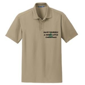 Have Yourself A Merry Little Christmas Gift Dry Zone Grid Polo