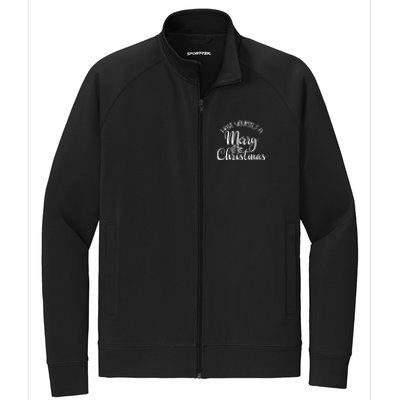 Have Yourself A Merry Little Christmas Xmas Holiday Gift Stretch Full-Zip Cadet Jacket