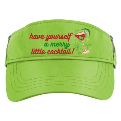 Have Yourself A Merry Little Cocktail Funny Christmas Meme Gift Adult Drive Performance Visor