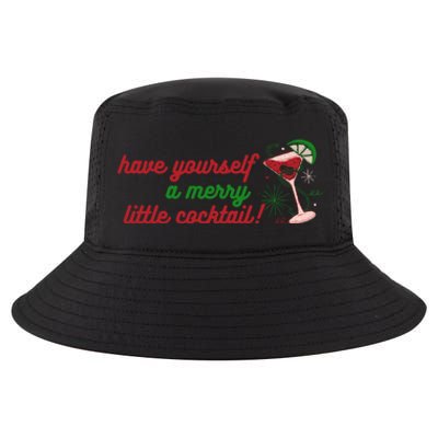 Have Yourself A Merry Little Cocktail Funny Christmas Meme Gift Cool Comfort Performance Bucket Hat