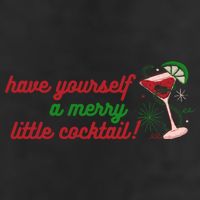 Have Yourself A Merry Little Cocktail Funny Christmas Meme Gift 7 Panel Mesh Trucker Snapback Hat