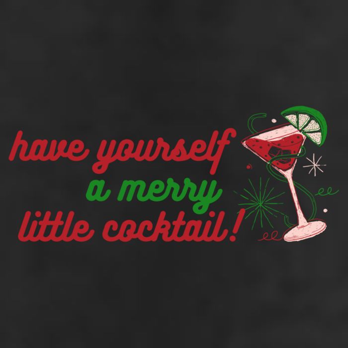 Have Yourself A Merry Little Cocktail Funny Christmas Meme Gift 7 Panel Mesh Trucker Snapback Hat