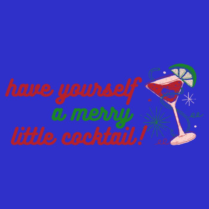 Have Yourself A Merry Little Cocktail Funny Christmas Meme Gift Button