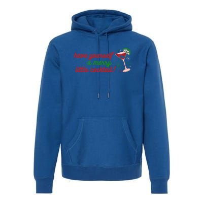 Have Yourself A Merry Little Cocktail Funny Christmas Meme Gift Premium Hoodie