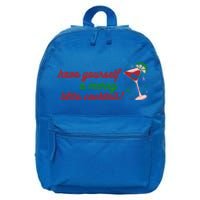 Have Yourself A Merry Little Cocktail Funny Christmas Meme Gift 16 in Basic Backpack